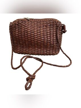 CEM Woven Brown Crossbody Bag